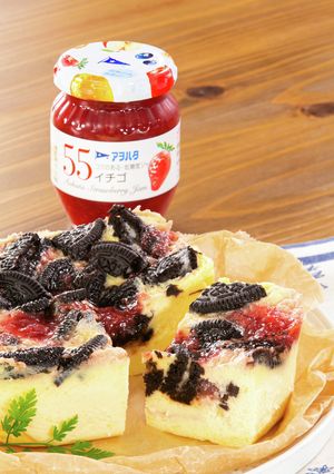 レンジで♪アヲハタジャムのチーズケーキ-レシピのメイン写真