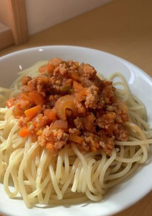 ミートソーススパゲティ-レシピのメイン写真