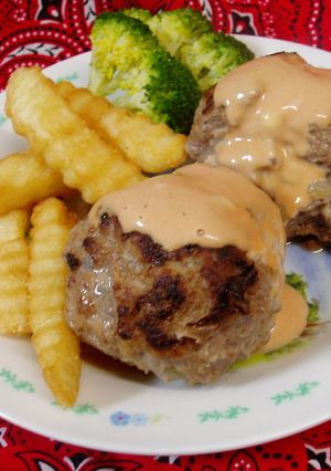 ♫ 我が家の定番チーズ入りハンバーグ♫-レシピのメイン写真
