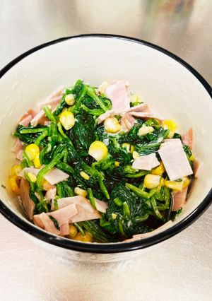 3分で出来る*ほうれん草サラダ-レシピのメイン写真