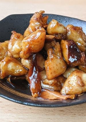 ぽんじりとエリンギの甘辛-レシピのメイン写真