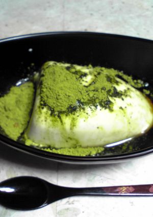 簡単スイーツ✿お豆腐の抹茶黒みつがけ-レシピのメイン写真