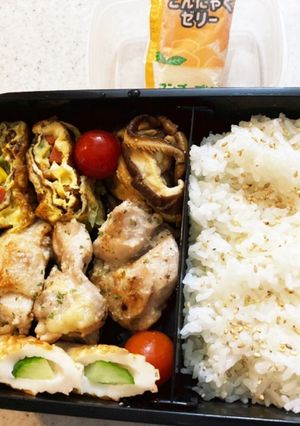 ニンニクチキンソテー　高校生男子弁当-レシピのメイン写真