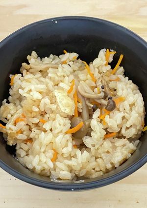 我が家のきのこ炊き込みご飯-レシピのメイン写真