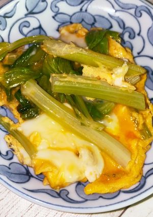 セロリの卵とじ-レシピのメイン写真