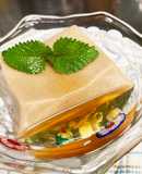 ズボラ風胡麻プリン　胡麻豆腐の蜂蜜がけ