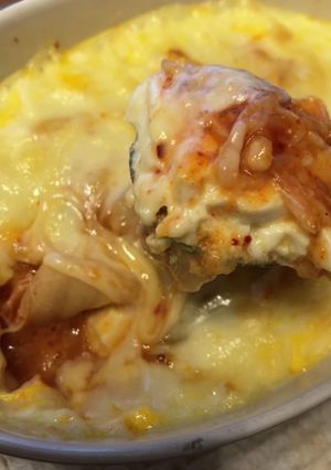 キムチと豆腐と卵のグラタン-レシピのメイン写真