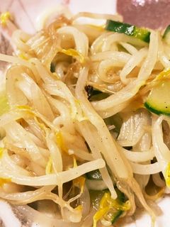 ご飯がすすむ!もやしきゅうり炒め-レシピのメイン写真