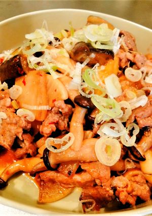 【鍋1つ】豚肉と野菜の辛みそ炒め-レシピのメイン写真