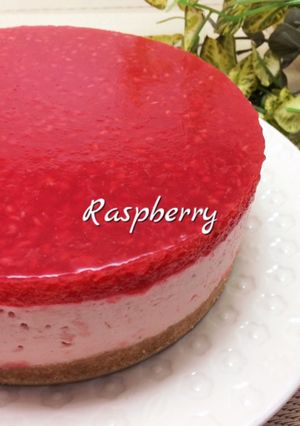 ラズベリーレアチーズケーキ-レシピのメイン写真