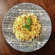 ヘルシー☆カラスミの干豆腐パスタ