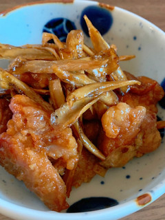 甘辛〜い鶏ごぼう-レシピのメイン写真