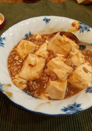 おうちで簡単　麻婆豆腐。豆腐多めです-レシピのメイン写真