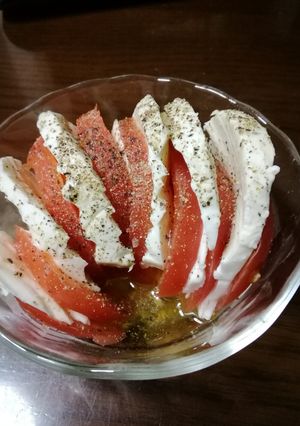 減塩　トマトとモツャレラチーズのみサラダ-レシピのメイン写真