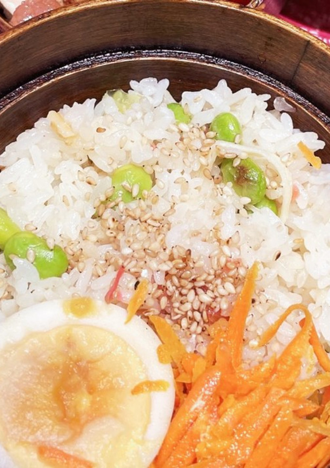 さきいかと枝豆と紅生姜の混ぜごはん-レシピのメイン写真