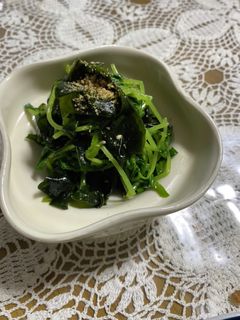簡単!美味しい!豆苗とわかめのナムル-レシピのメイン写真