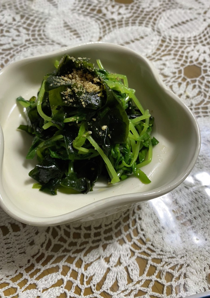簡単！美味しい！豆苗とわかめのナムル-レシピのメイン写真