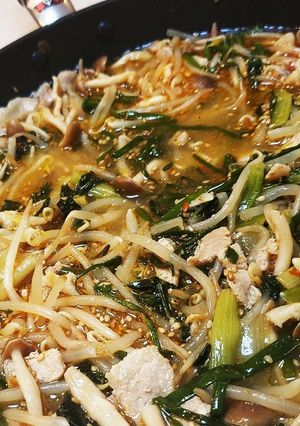 ピリ辛豚バラ野菜の肉スープ-レシピのメイン写真
