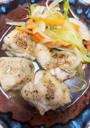 下準備ほぼなし！鶏もも肉と野菜の煮浸し♪-レシピのメイン写真