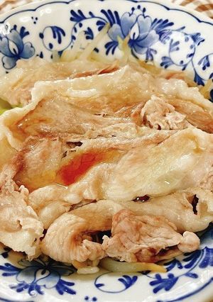 豚肉とカット野菜のレンジ蒸し-レシピのメイン写真