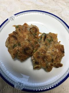 桜エビと長ねぎのお焼き-レシピのメイン写真