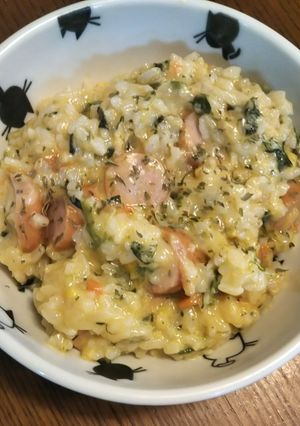 朝食にも！余り物でリゾット！-レシピのメイン写真