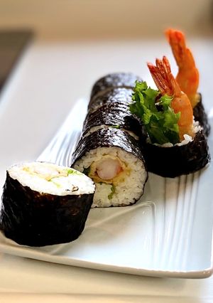 残った海老天で！海老天マヨ海苔巻き-レシピのメイン写真