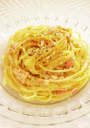 ☺玉子豆腐で簡単♪冷製カルボナーラ☺-レシピのメイン写真