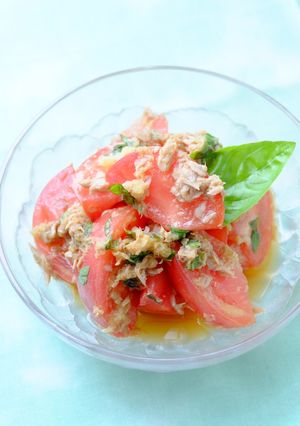 〈くらし薬膳〉トマトのツナぽん酢和え-レシピのメイン写真