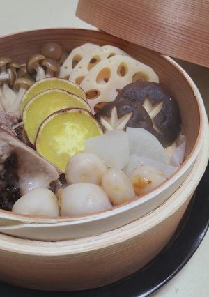 秋野菜と豚肉の吟醸蒸し-レシピのメイン写真