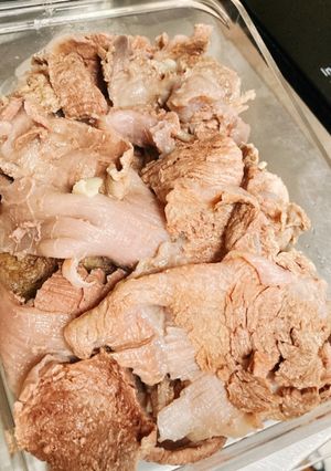 圧力鍋で牛すじの下茹で✿-レシピのメイン写真