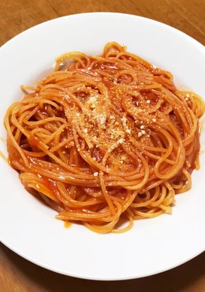 トマト煮込みリメイクパスタ-レシピのメイン写真