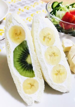 バナナとキウイのフルーツサンド-レシピのメイン写真