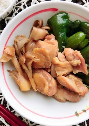 【主菜・副菜】鶏肉とピーマンのしょうゆ煮-レシピのメイン写真