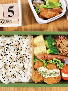 海老フライ弁当 21.8.25-レシピのメイン写真