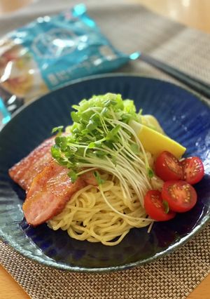 ラ王でベーコンとレモンの和え麺-レシピのメイン写真