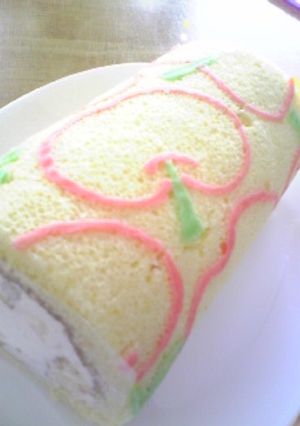 りんごのロールケーキ**-レシピのメイン写真