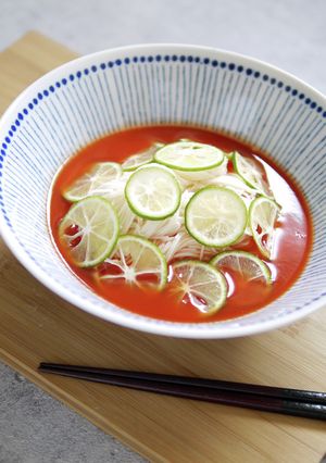 トマトすだちそうめん-レシピのメイン写真