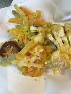 #夏野菜の#天ぷらと#イカの#かき揚げ-レシピのメイン写真