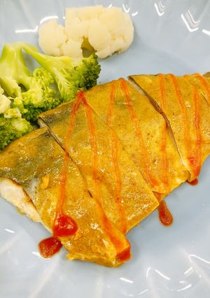 【病院】魚カレーピカタ【給食】-レシピのメイン写真