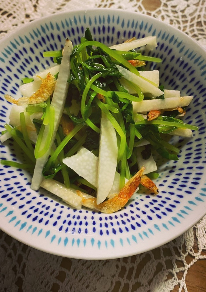 簡単！美味しい！長芋と豆苗のお浸し-レシピのメイン写真