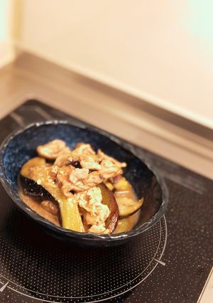 ナスと豚肉のピリ辛味噌炒め-レシピのメイン写真