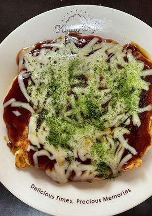 ハムチーズコーンお好み焼き-レシピのメイン写真