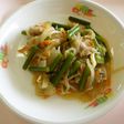 牛肉と大蒜の茎オイスター炒め★宇都宮給食