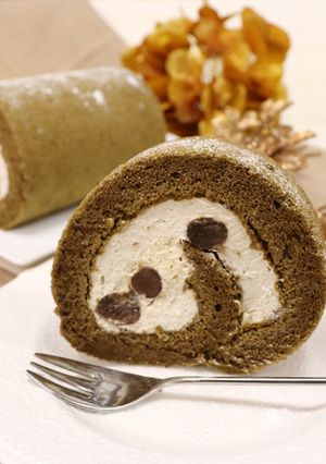 ほうじ茶ロールケーキ-レシピのメイン写真