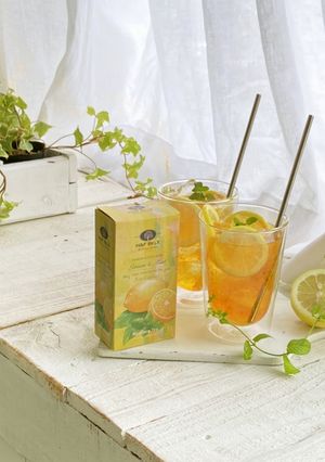 レモンミントティー飲む寒天ゼリーサイダー-レシピのメイン写真