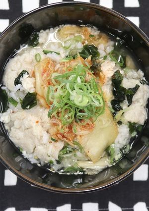 超速DE朝食【キムチキンめし】-レシピのメイン写真