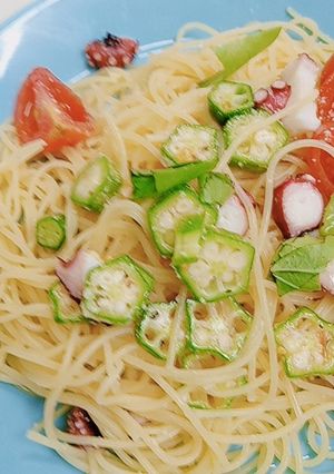タコと夏野菜の冷製カッペリーニ-レシピのメイン写真