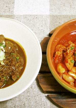 ハチノス（トリッパ）の煮込み　２種-レシピのメイン写真