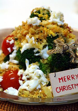 クリスマスに!ブロッコリーのミモザサラダ-レシピのメイン写真